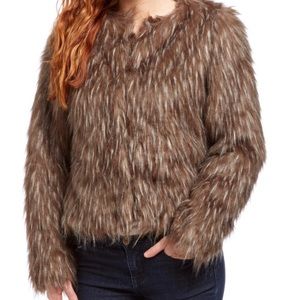Faux Fur Jacket Coat NWT Sz. S
